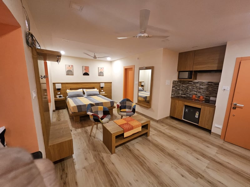Kitchenette Suite — Private kitchenette at Coral Hotel Vizag, gallery view 1
