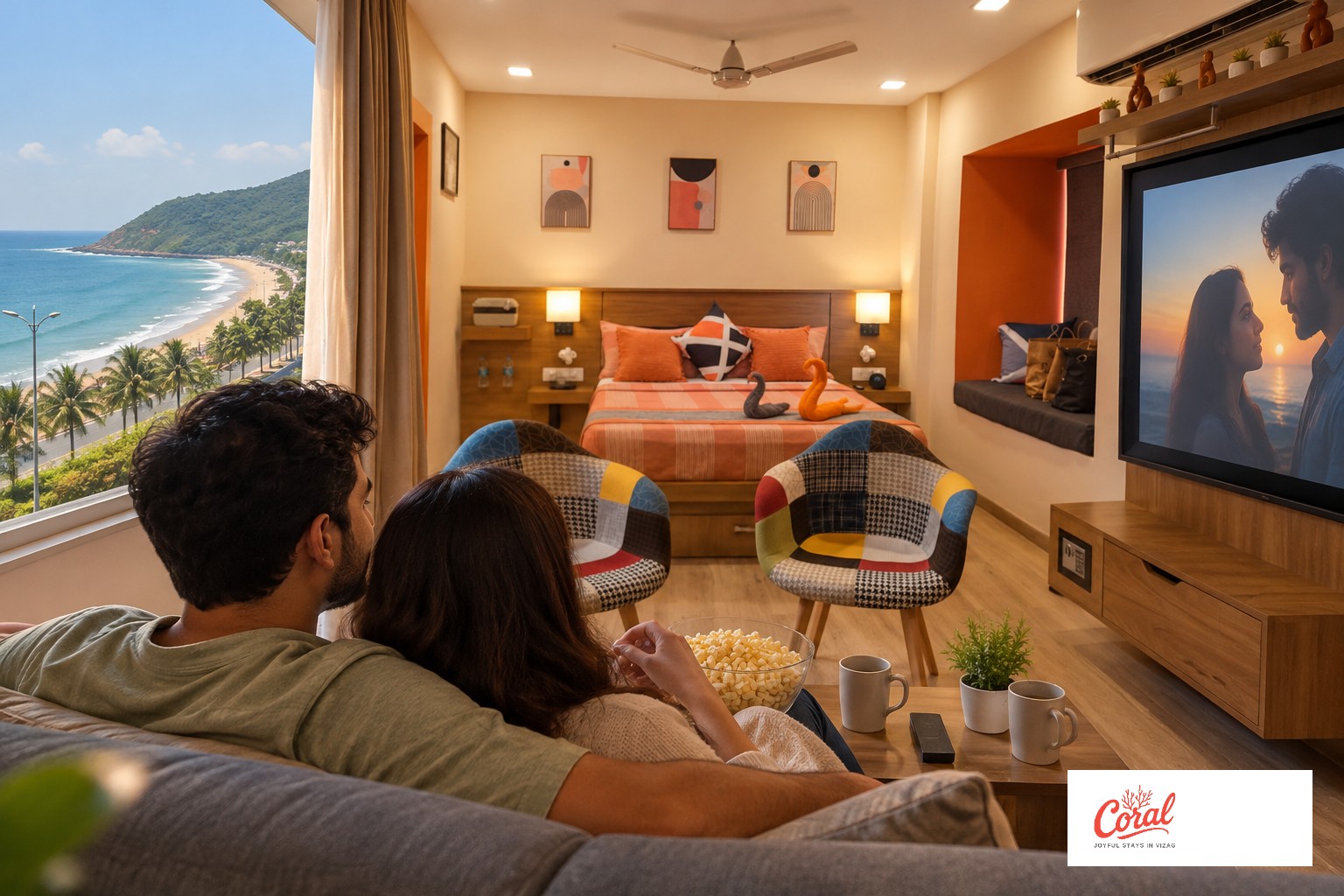 private home theatre suite for couples in vizag